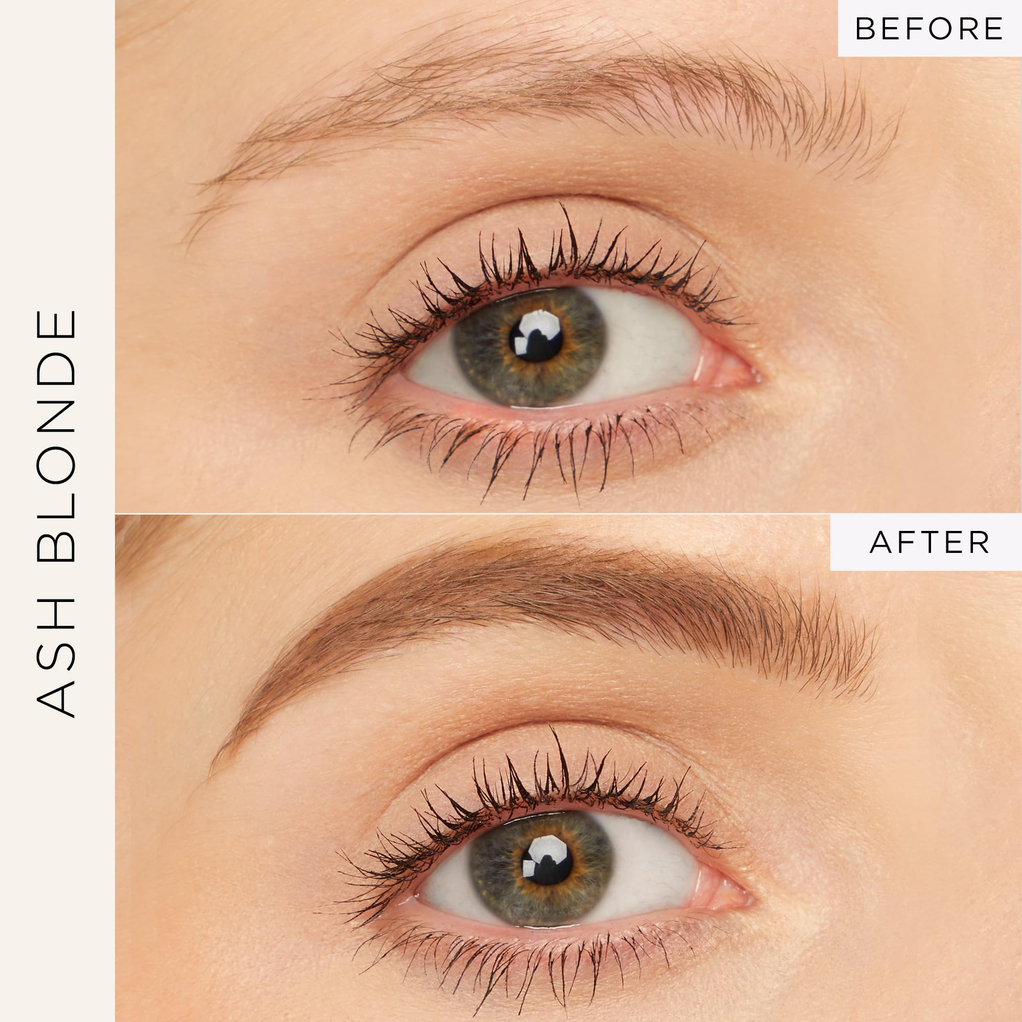 tarte Busy Gal Brow Gel ash blonde swatches show natural tint
