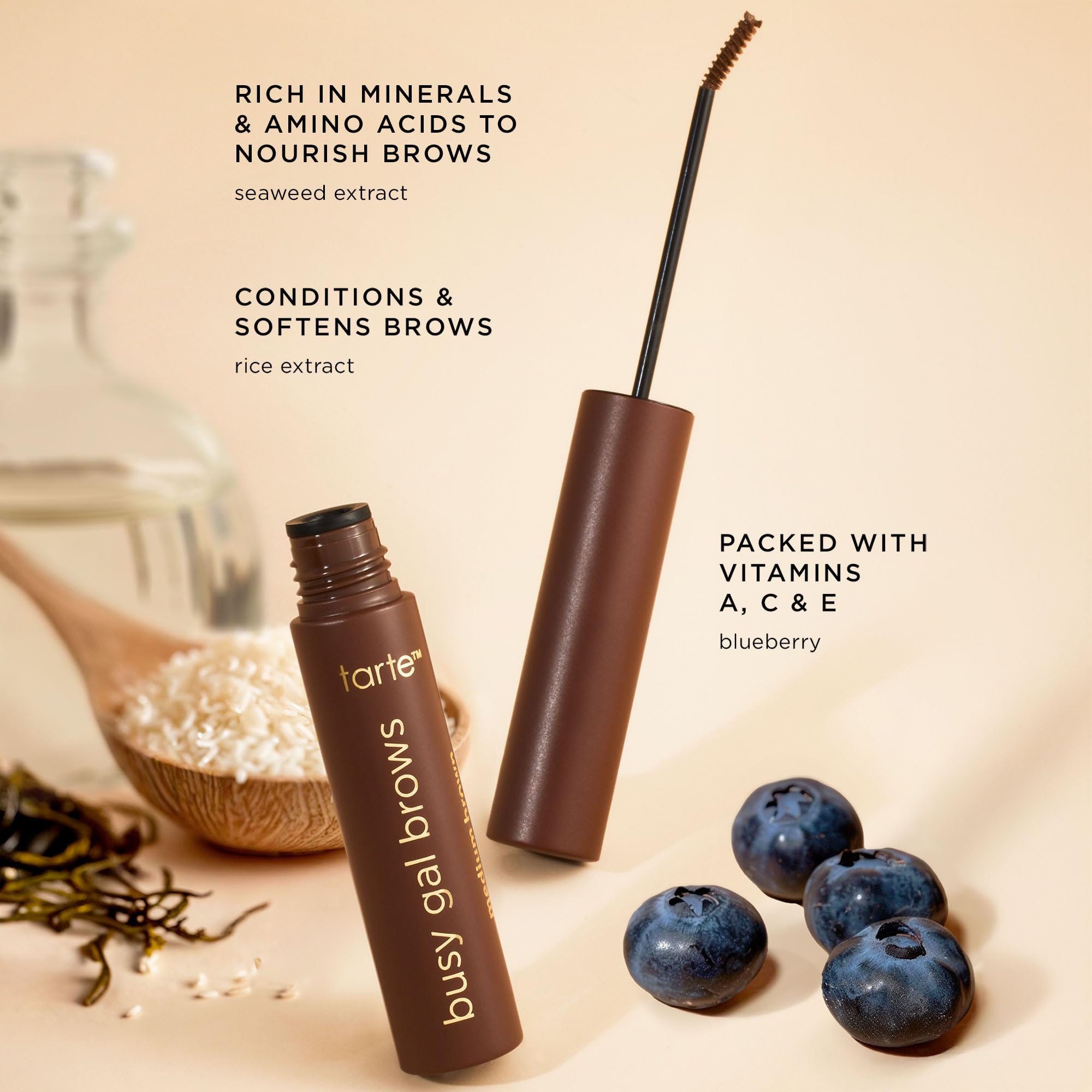 tarte busy gal tinted brow gel amazonian clay ingredients highlight