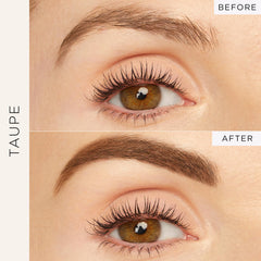 tarte Busy Gal brow gel brush close-up, micro spoolie enables precise, natural-looking brows.