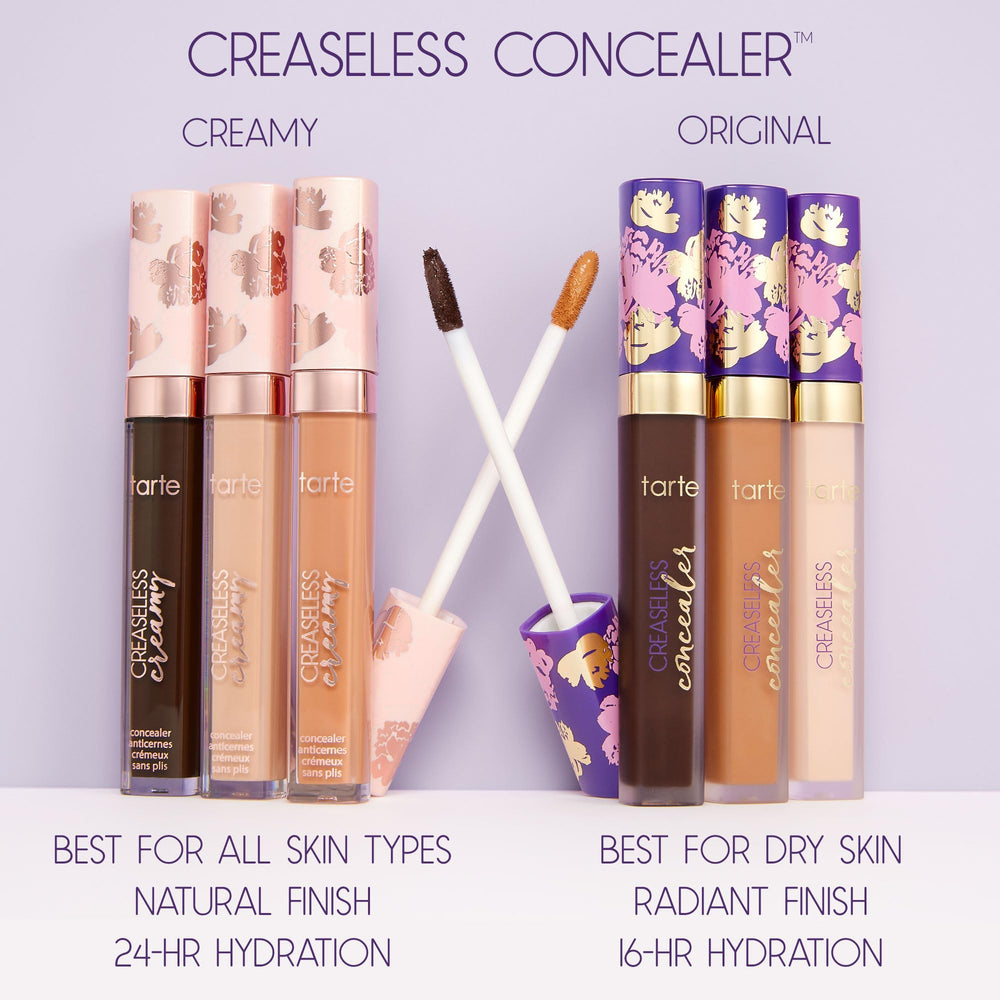 tarte creaseless concealer niacinamide and bakuchiol for pores.