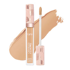 tarte creaseless concealer swatch showing full coverage and natural finish