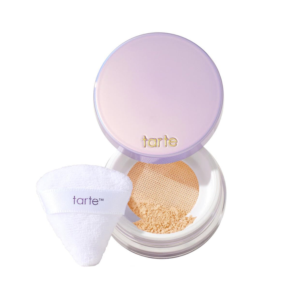 tarte creaseless setting powder puff for precise, travel-friendly application