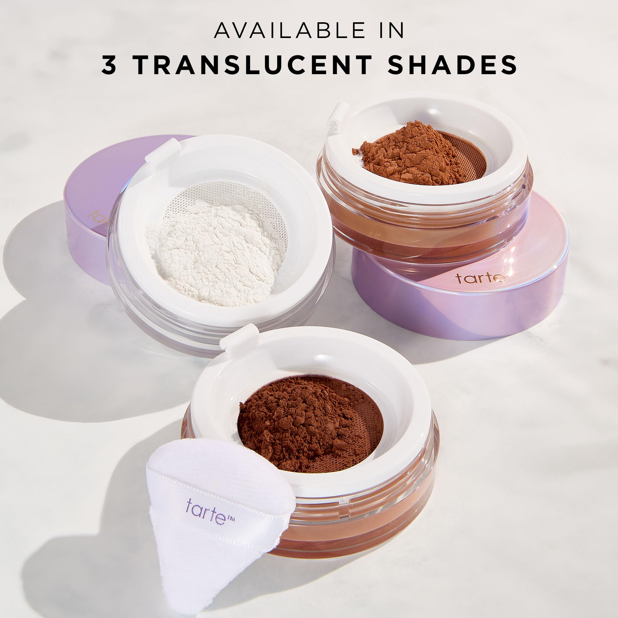 compact travel size tarte creaseless setting powder packaging