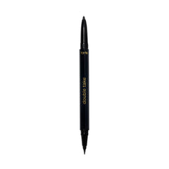 tarte double take eyeliner packaging, full-size vegan liner for on-the-go use.