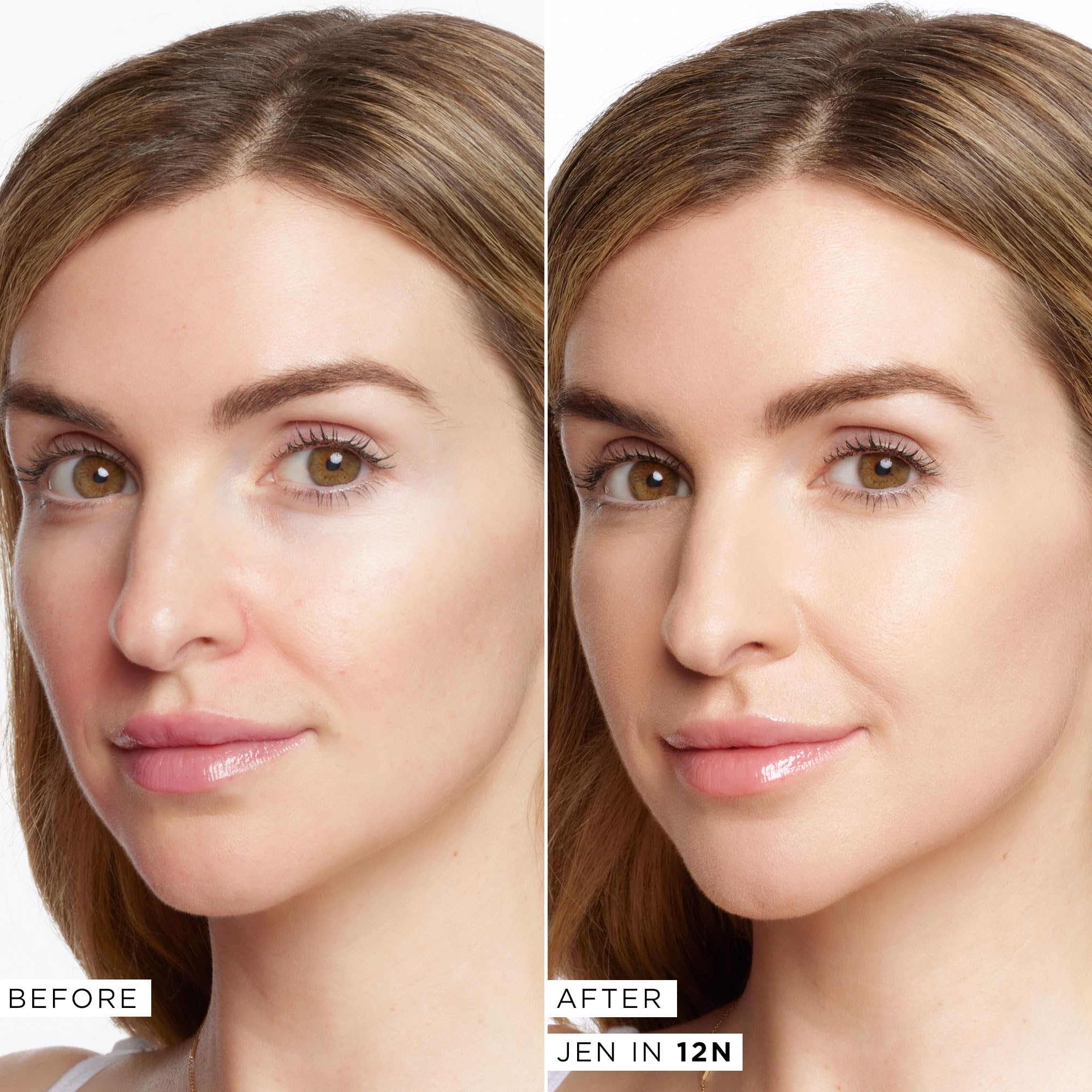 Aplicación suave de tarte face tape foundation para cobertura uniforme