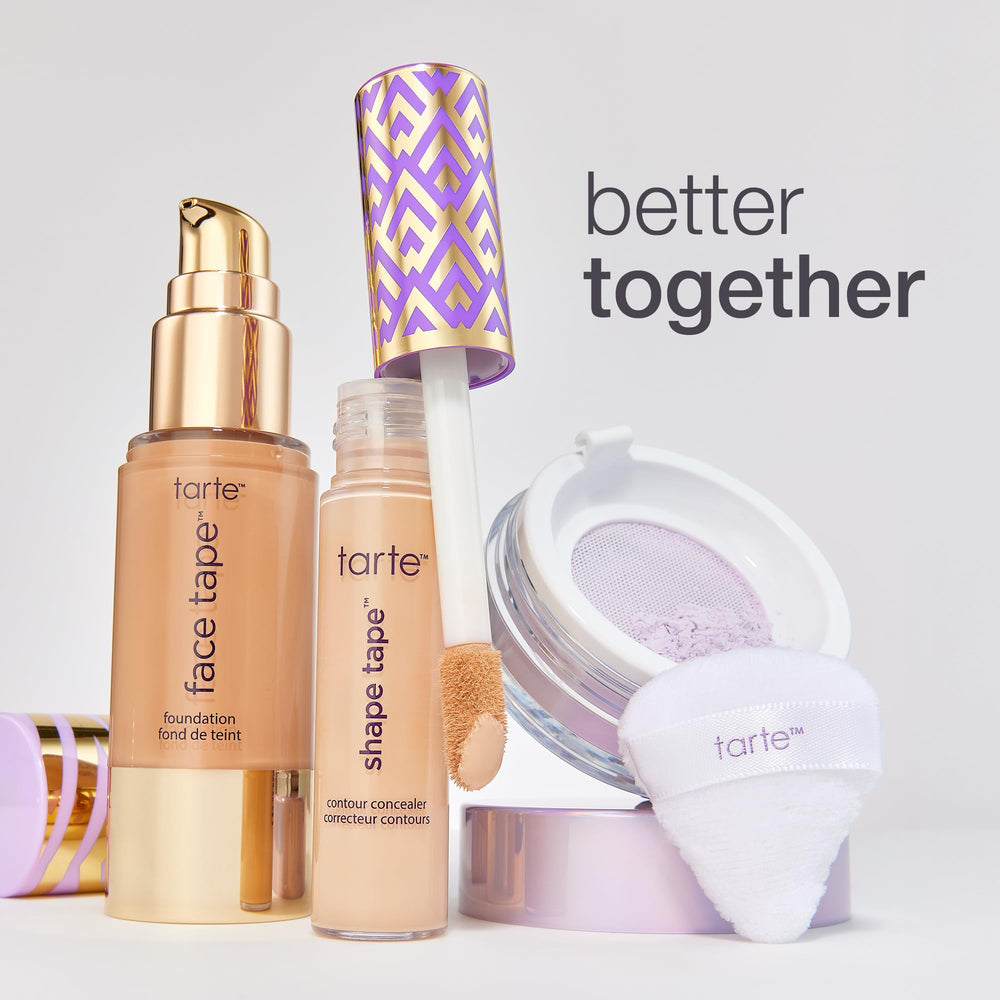 tarte Face Tape Foundation vegan cruelty-free badge denotes ethical choice