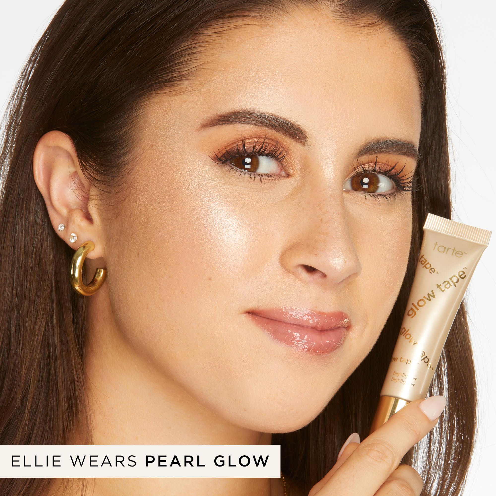 tarte Glow Tape Highlighter soft-focus finish on skin