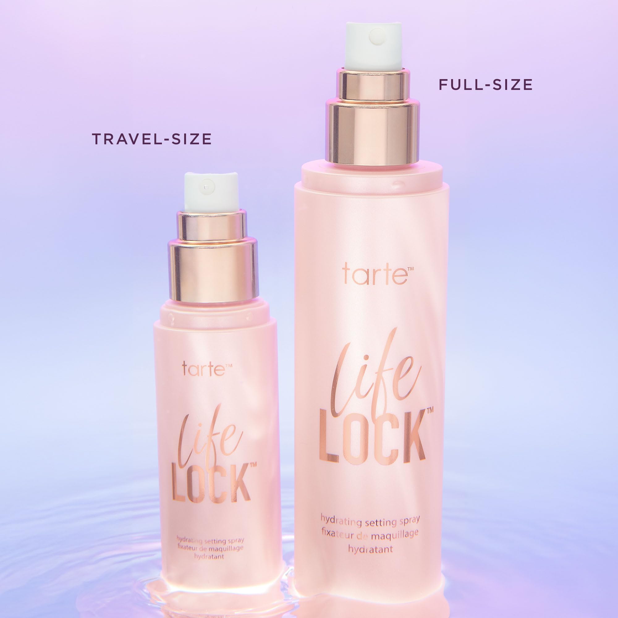 tarte Life Lock spray vegan and gluten-free formula details