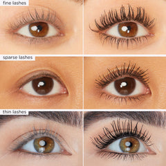 Tarte Maneater Mascara close-up on lengthened lashes