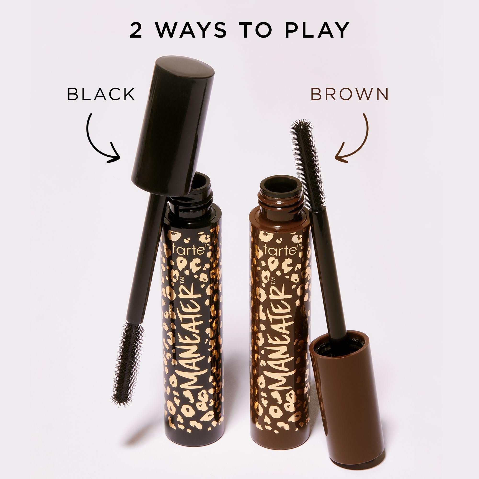 Tarte Maneater Mascara wand application close-up showing smooth glide