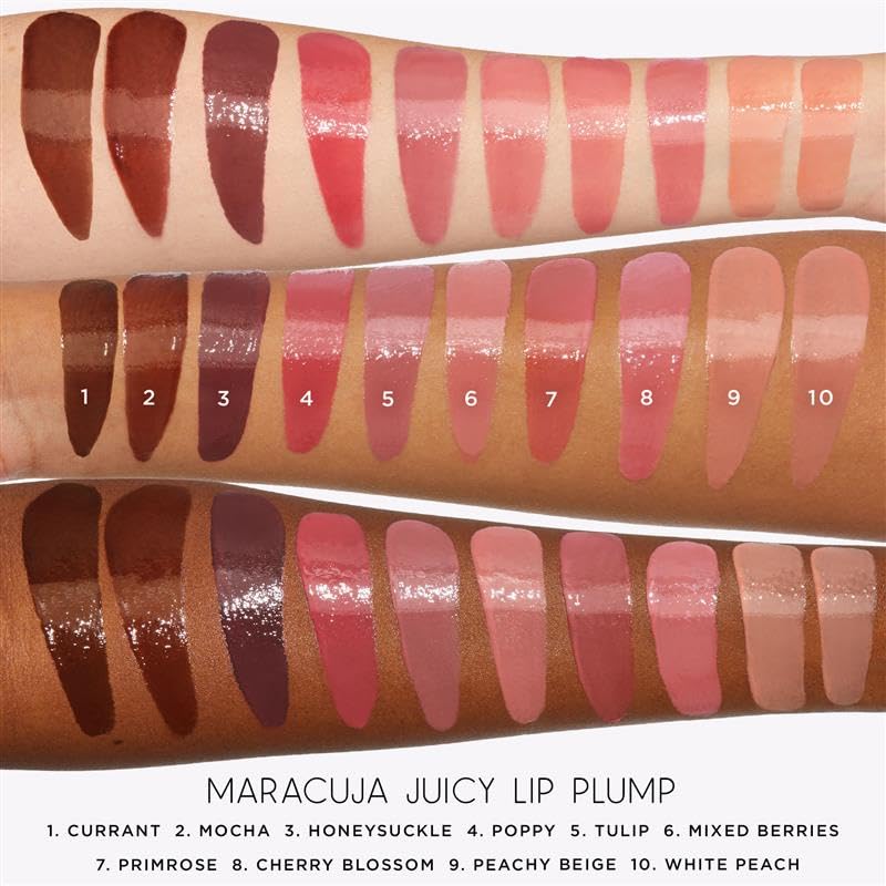Tarte maracuja juicy lip plump highlighting 10 plus superfruits ingredients