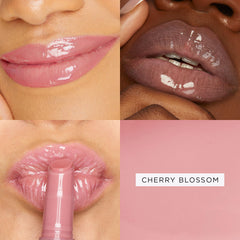 tarte maracuja juicy lip plump gloss swatch on skin previews shade and shine.