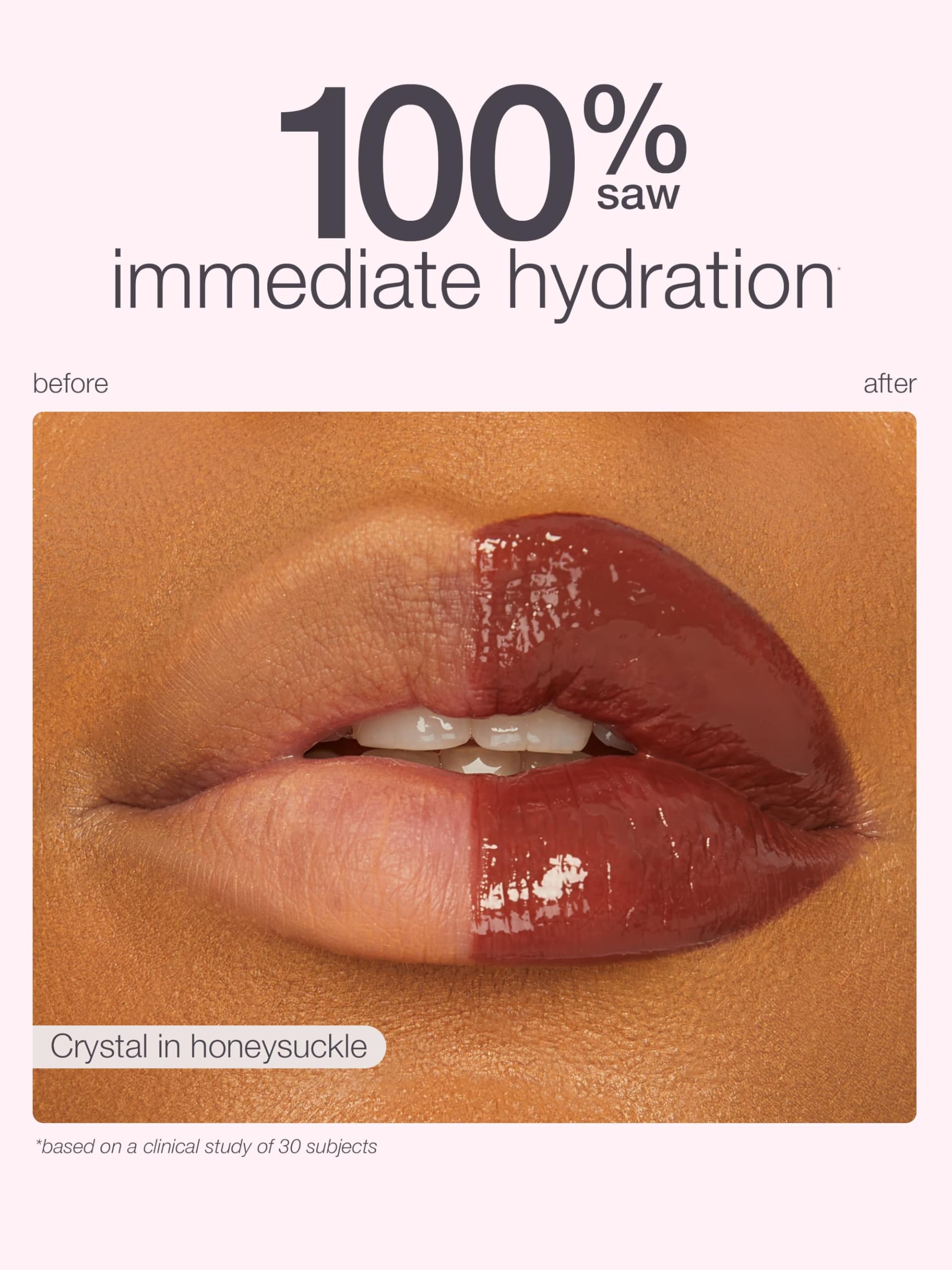 Tarte maracuja juicy lip plump glossy finish image with stained glass shine