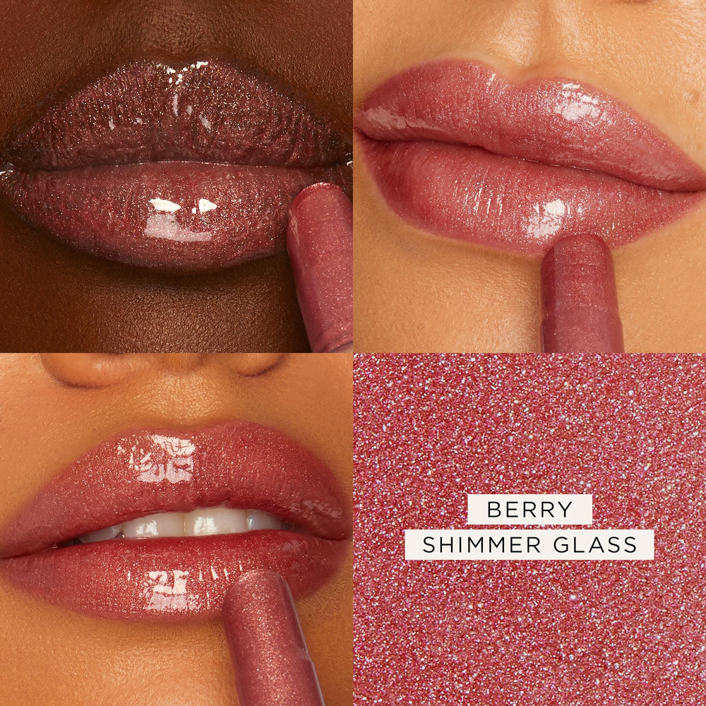 tarte maracuja juicy shimmer glass lip plump applicator applying smooth gloss on lips