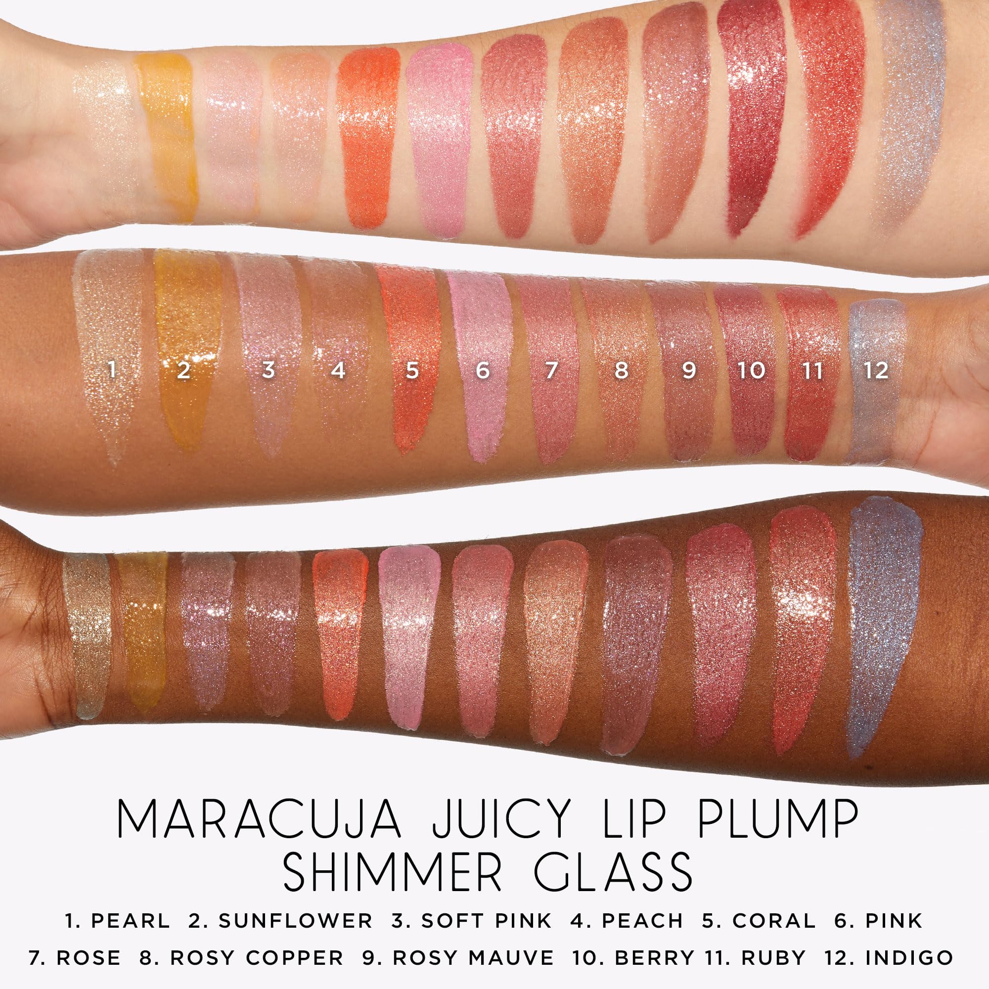 tarte maracuja juicy shimmer glass lip plump shimmer veil without glitter on lips