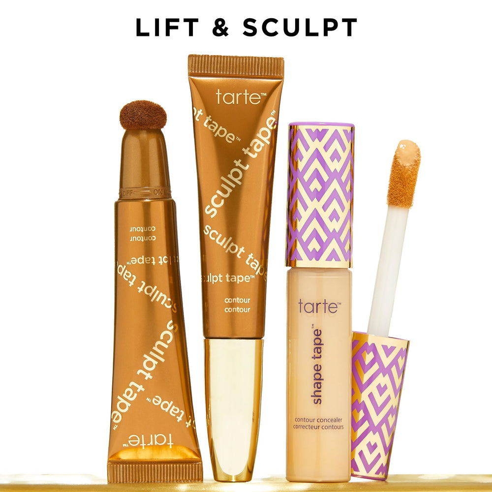 tarte Sculpt Tape Contour diamond powder blurs imperfections for smoother look.