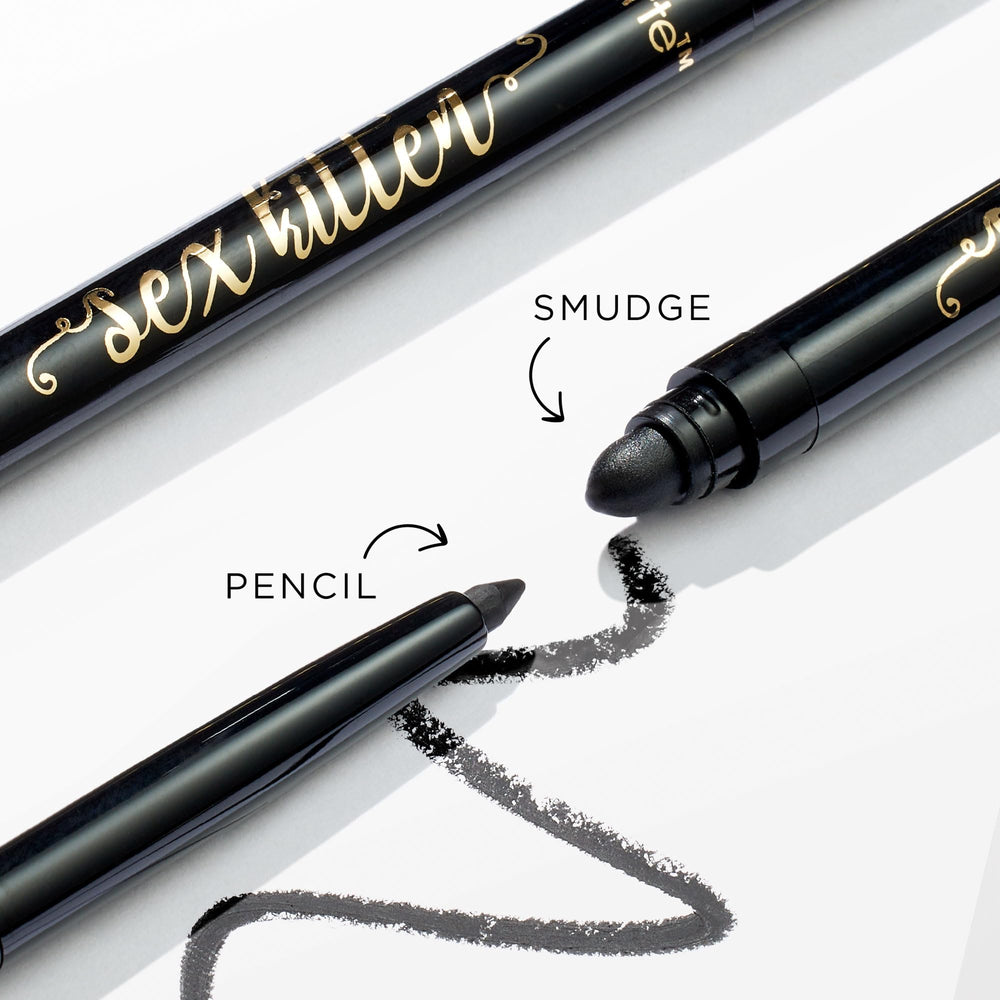 tarte sex kitten liner packaging box highlights full-size black formula.