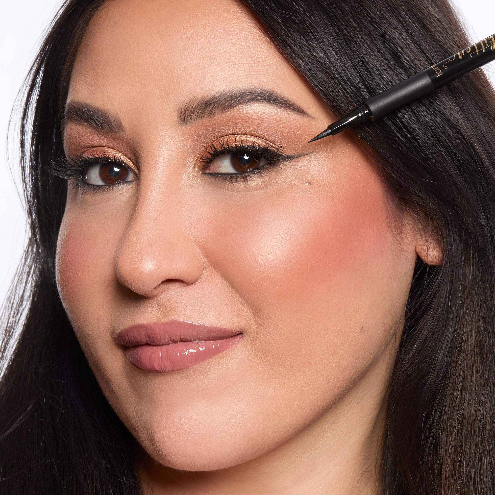 tarte sex kitten delineador, aplicador largo soft-flex para trazos estables