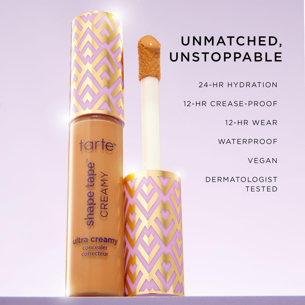 acabado mate natural de tarte shape tape para piel suave