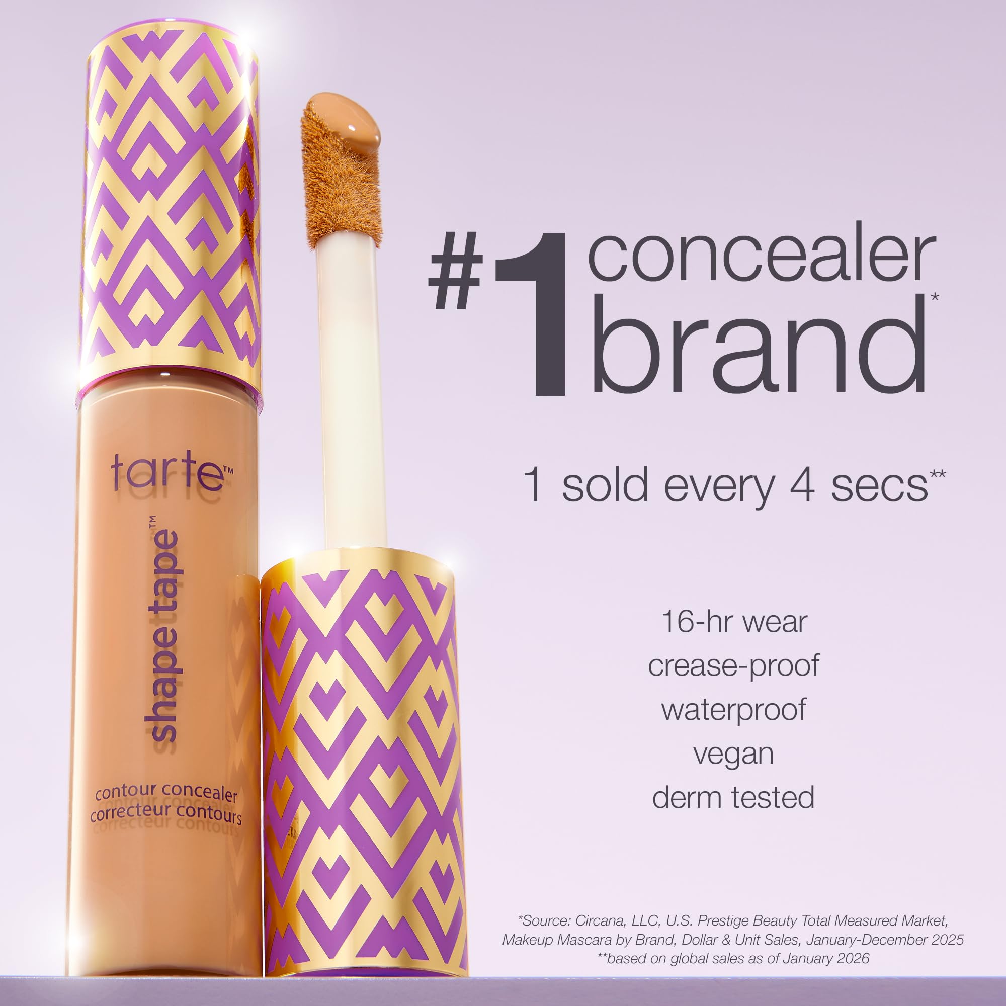 tarte Shape Tape concealer 16hr wear demonstration on skin