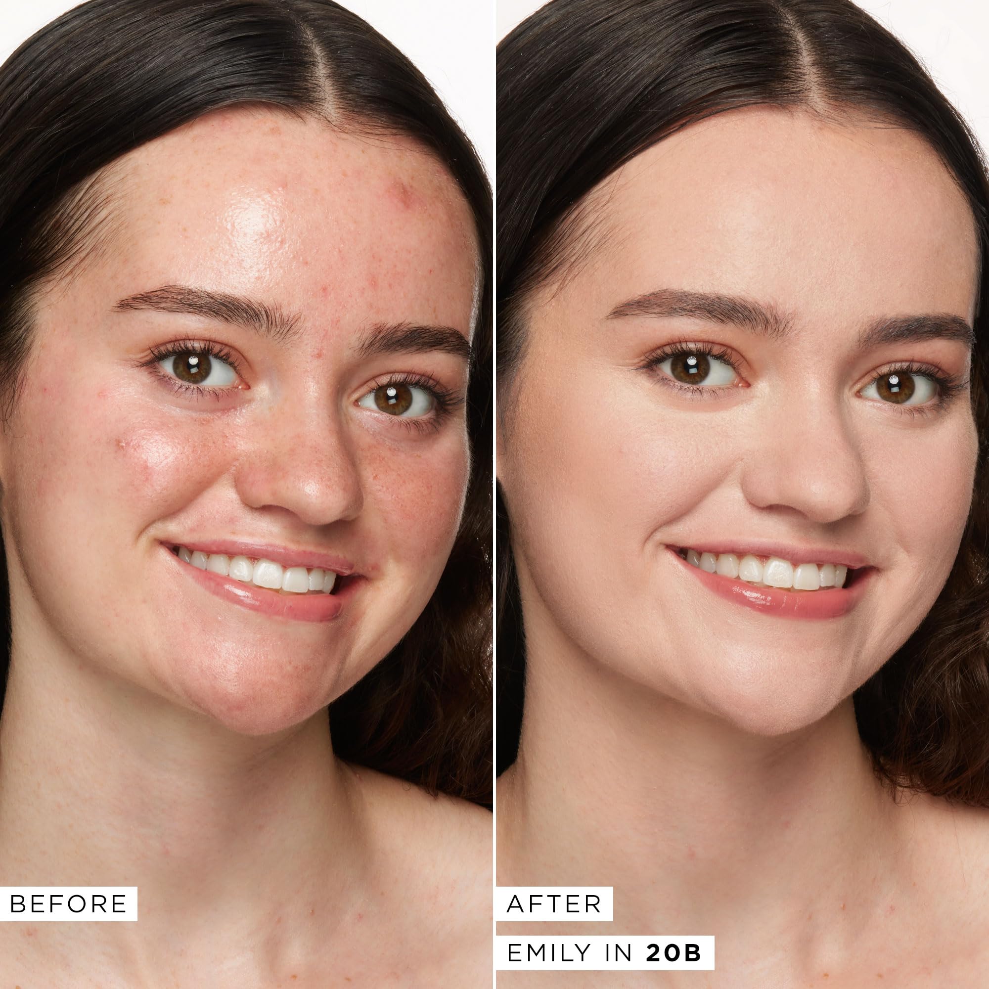 Concealer tarte Shape Tape cobertura total con acabado mate natural para piel uniforme.