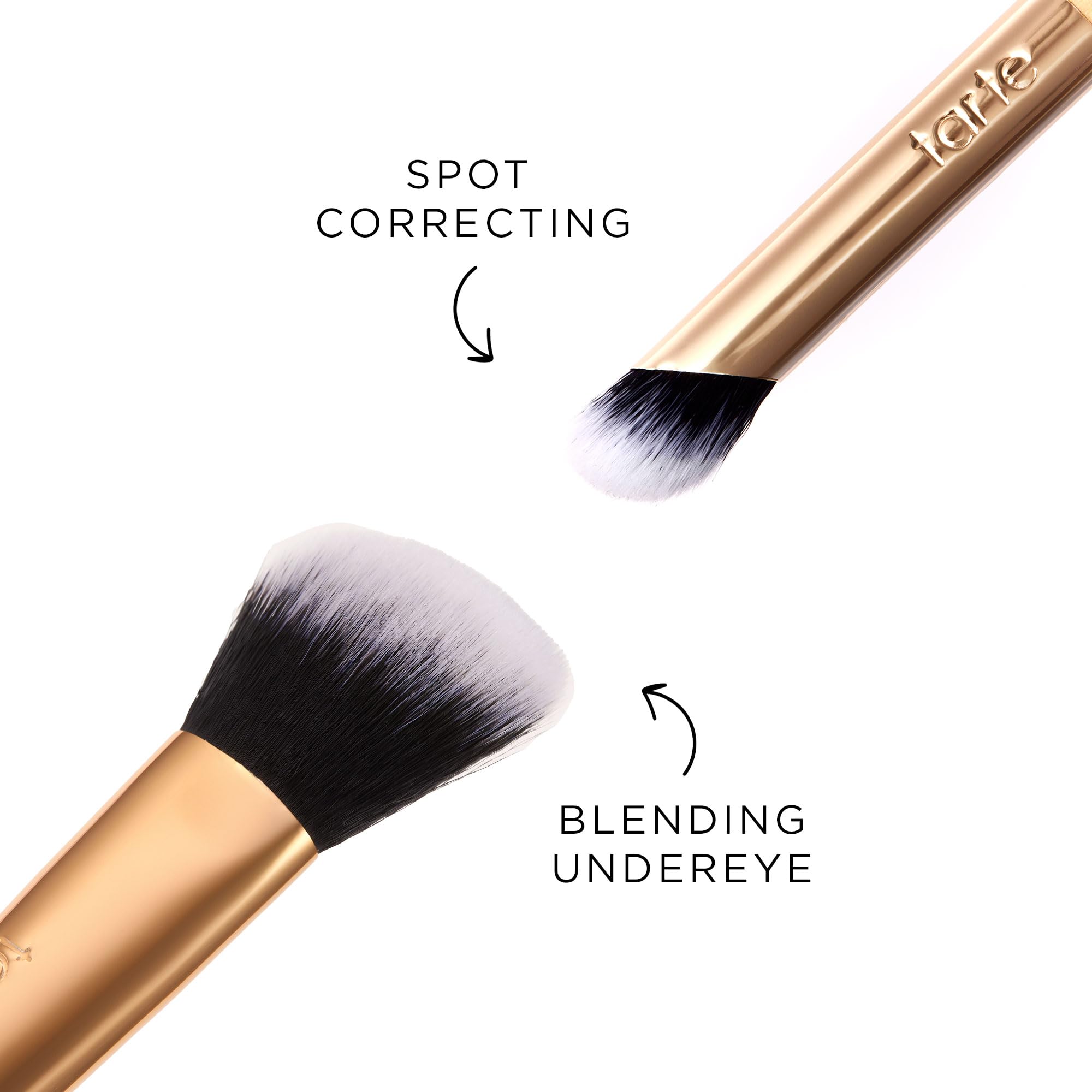 tarte Shape Tape concealer being blended for seamless finish