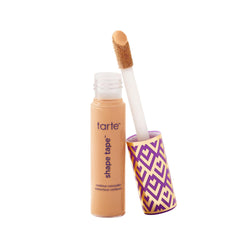 tarte shape tape concealer packaging shows full-size bottle for long lasting coverage