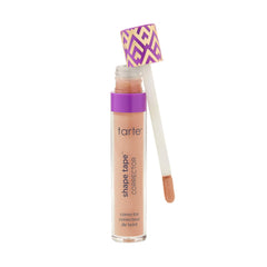 tarte Shape Tape Peach bottle close-up showing creamy coverage for blemishes
