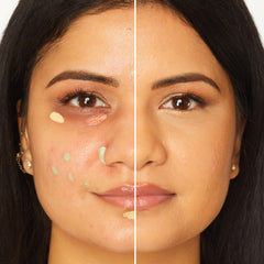 tarte Shape Tape Peach on-face application showing quick, seamless blending
