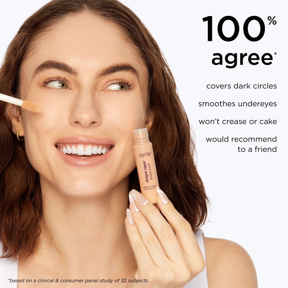 tarte Shape Tape Radiant Concealer natural-look finish on skin
