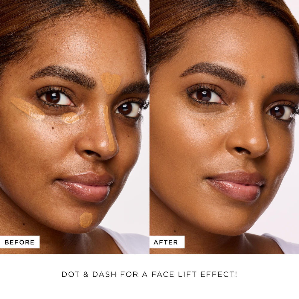 tarte Shape Tape Radiant Concealer under-eye swatches reveal brightening effect