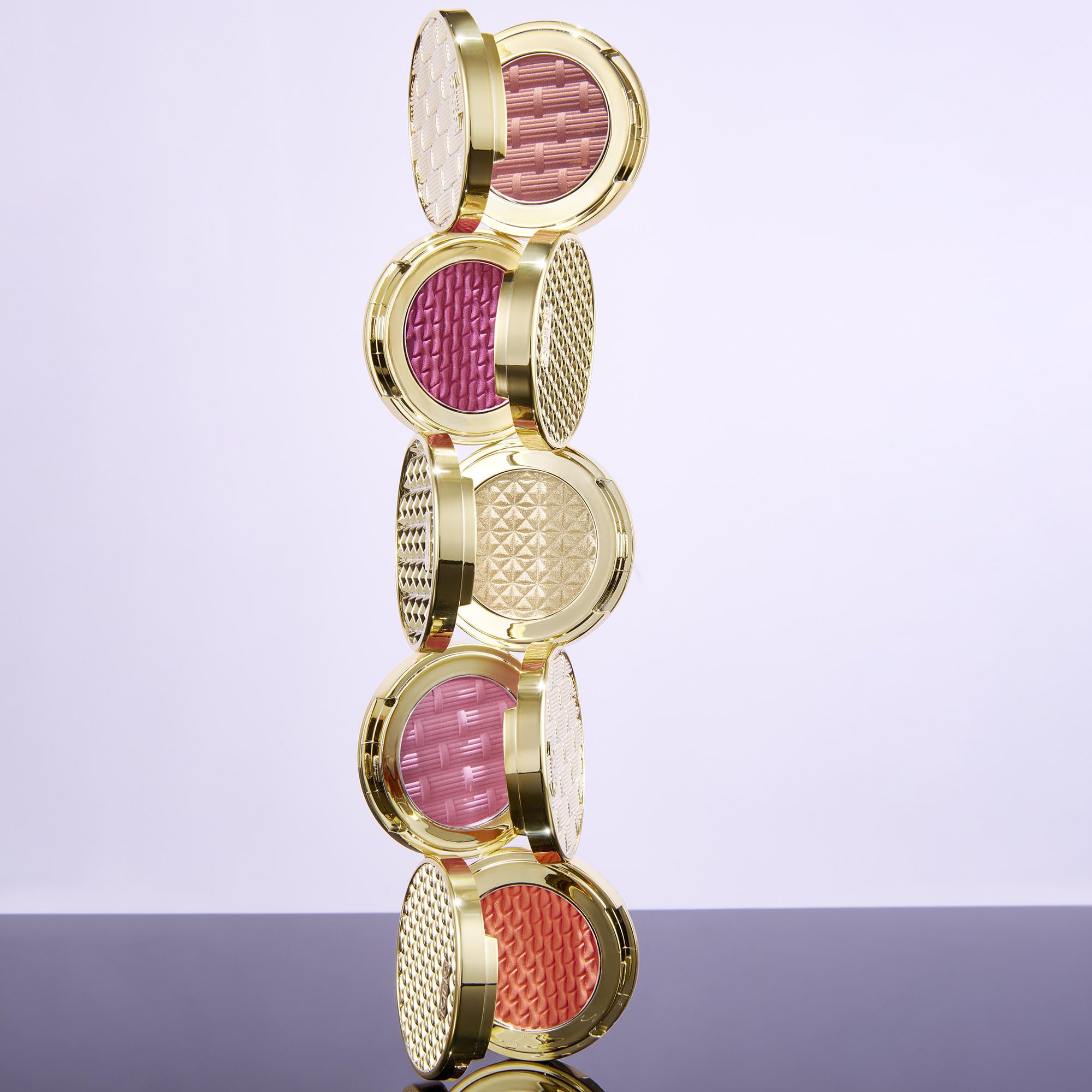 tarte Stay Golden blush compact in cherry shade provides dimensional color for evening looks