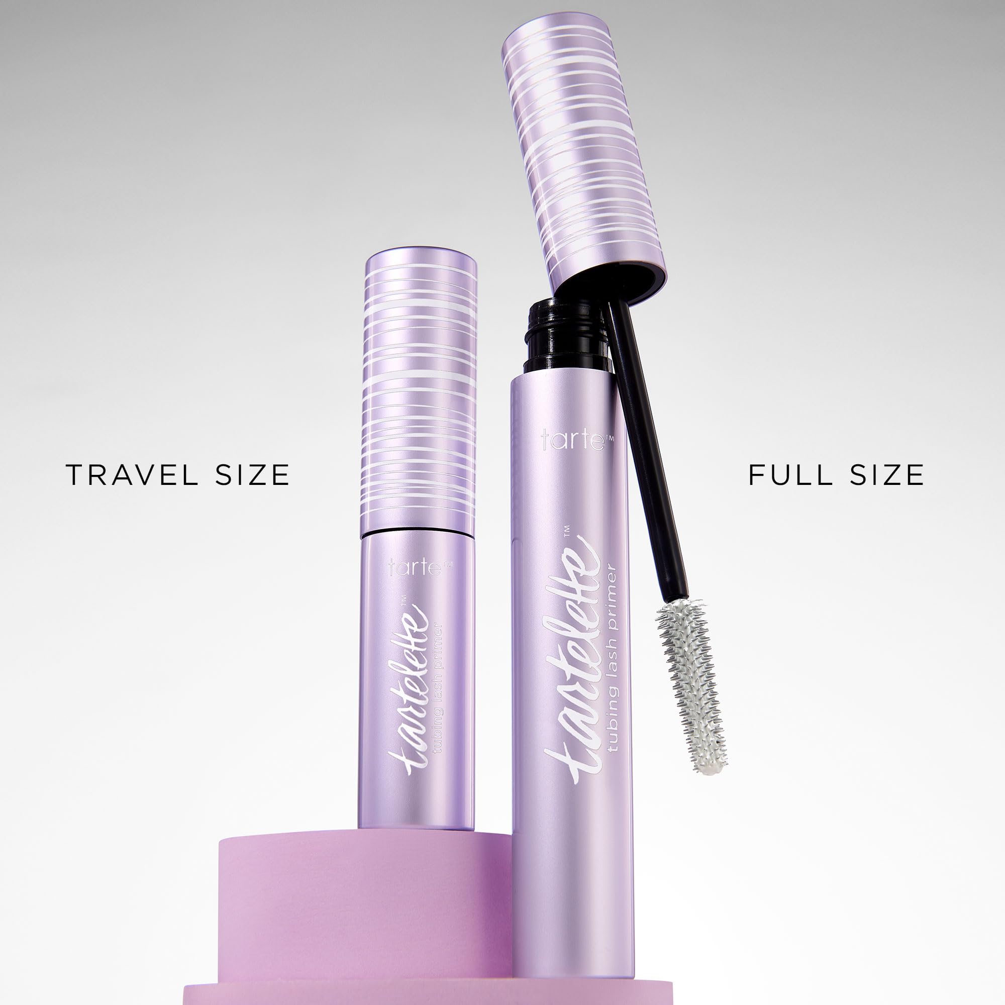 tarte tartelette tubing lash primer hyaluronic acid supports lash hydration and flexibility.
