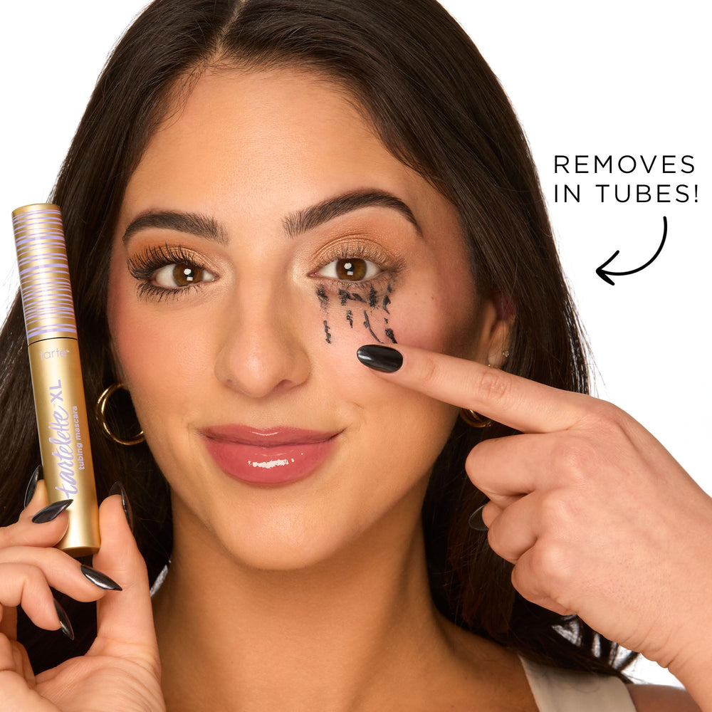 tarte tartelette-xl tubing mascara ingredients niacinamide biotin panthenol highlights conditioning look.
