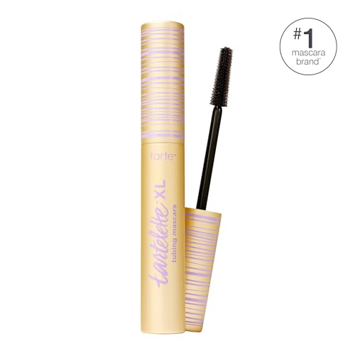 tarte tartelette-xl tubing mascara wand close-up highlights the tubing brush for fluttery lashes.