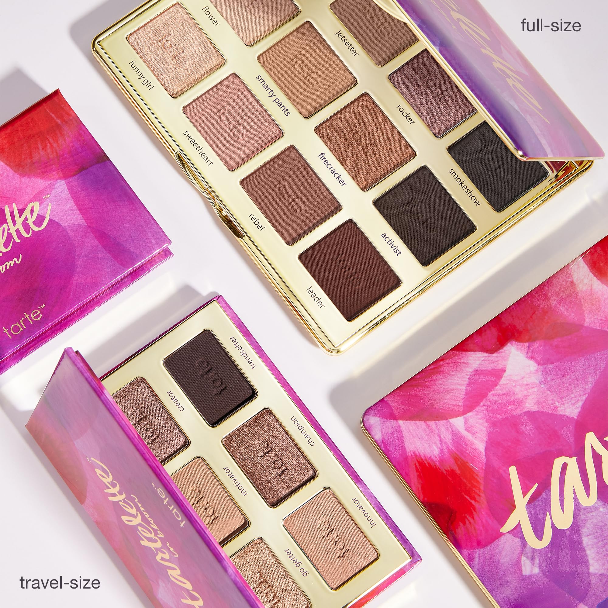 tarte tartelette in bloom palette vegan and cruelty-free claim highlighted on packaging