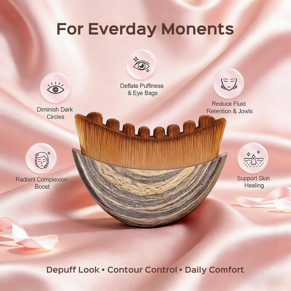 TARVOX dry brushing tool smooths skin with gentle glide.