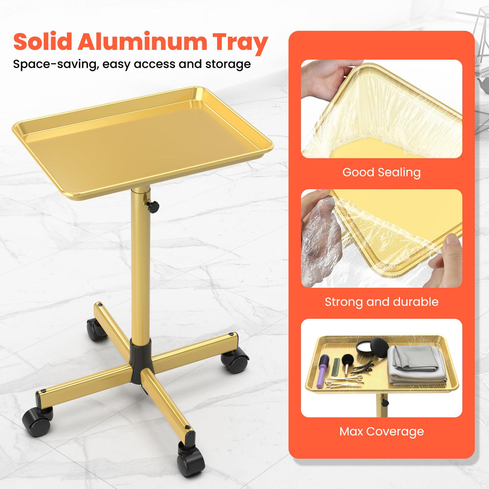 TASALON adjustable-height cart lets you set ergonomic working height for tasks.