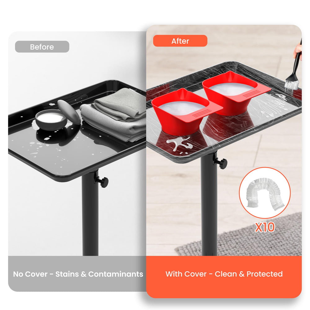 TASALON rolling salon cart metal frame provides sturdy support