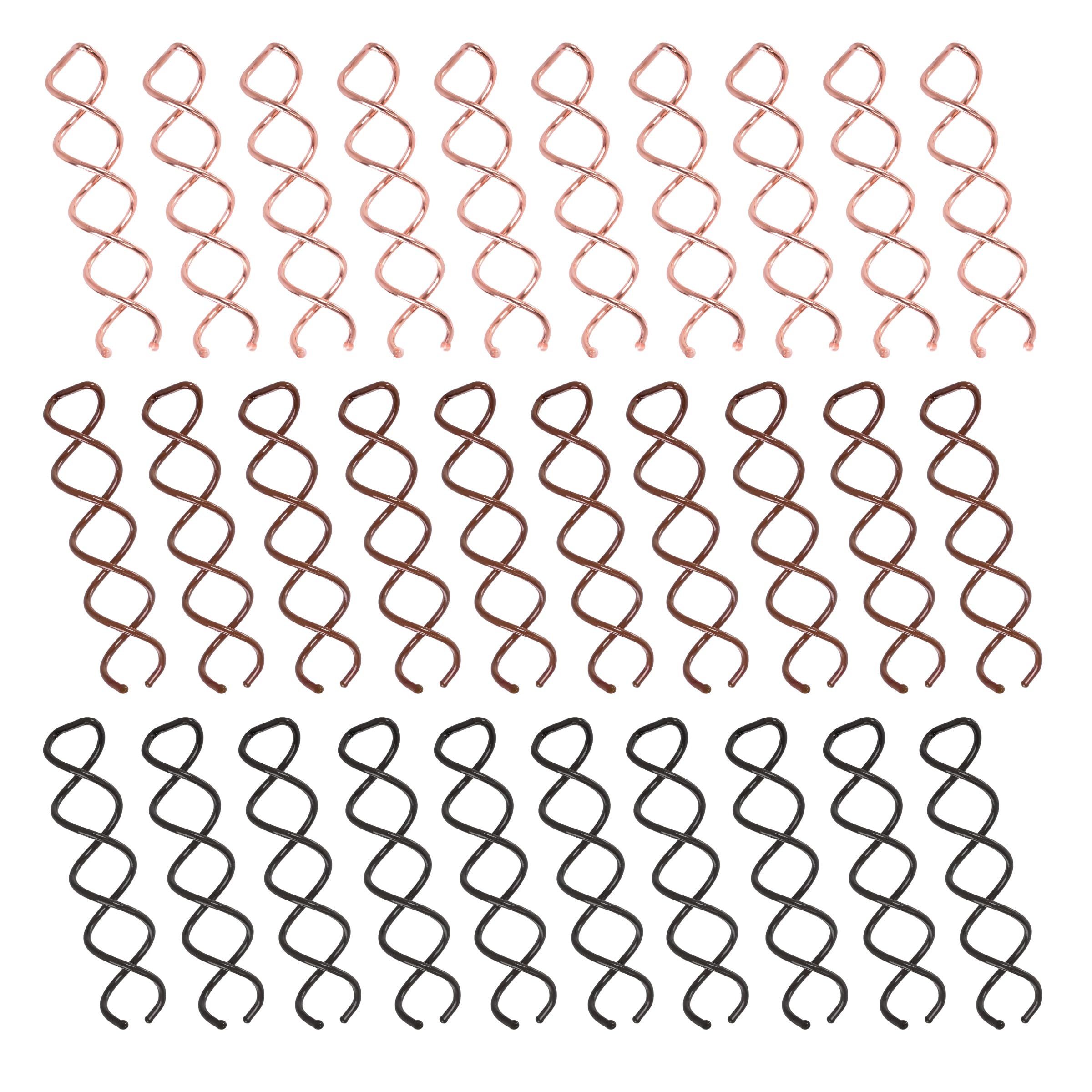 TaShow 30pcs spiral hair pin set for versatile updos and secure buns