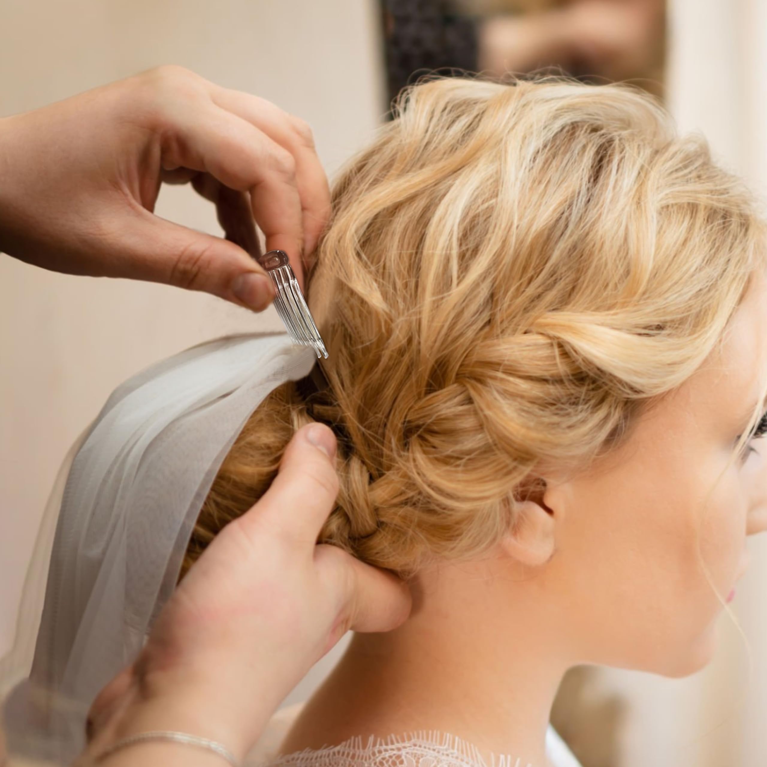 TaShow bridal hair combs ideal for elegant buns and graceful updos.