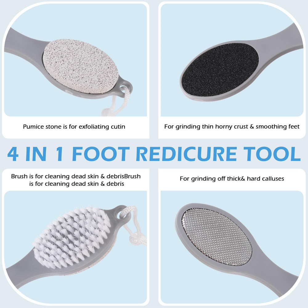 TaShow stainless steel foot file provides double-sided filing to reduce thick calluses