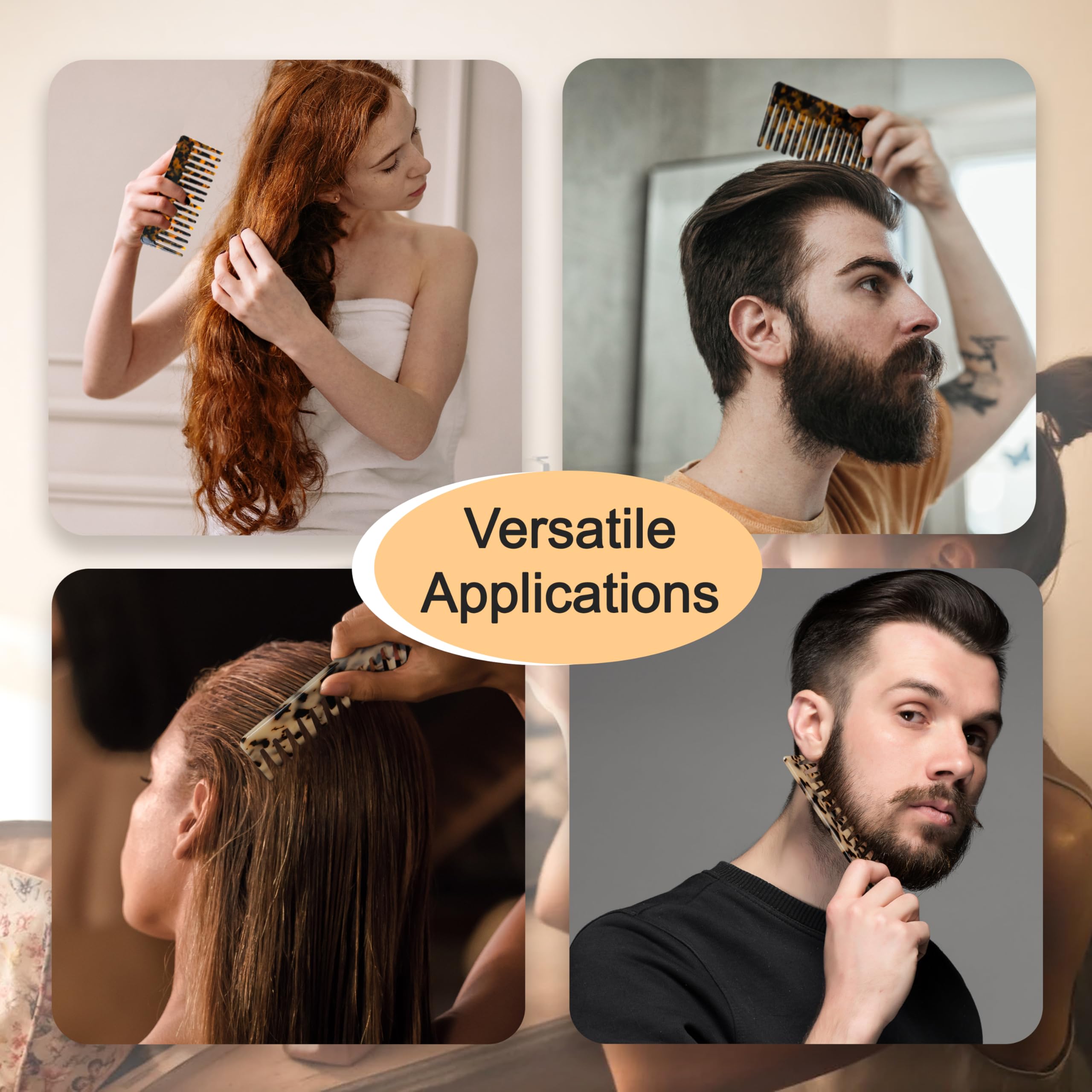 TaShow travel-sized detangling comb for on-the-go grooming
