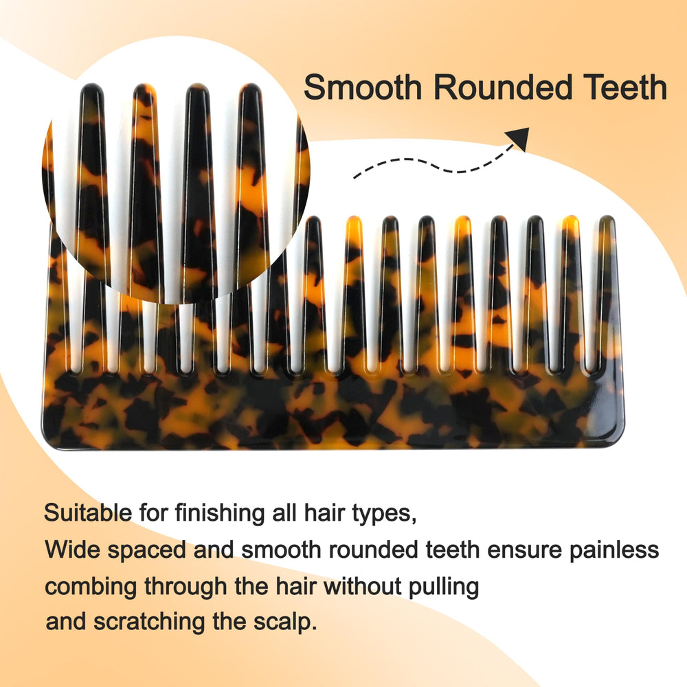 TaShow wide-tooth detangler for wet and dry hair