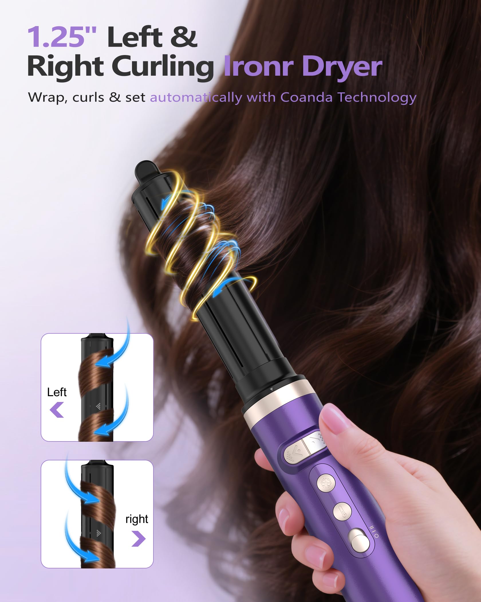 Tasneem hot air styler airflow for ultra-fast drying in minutes.