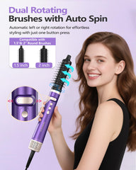 Tasneem autowrap curlers create curls with reduced heat exposure.