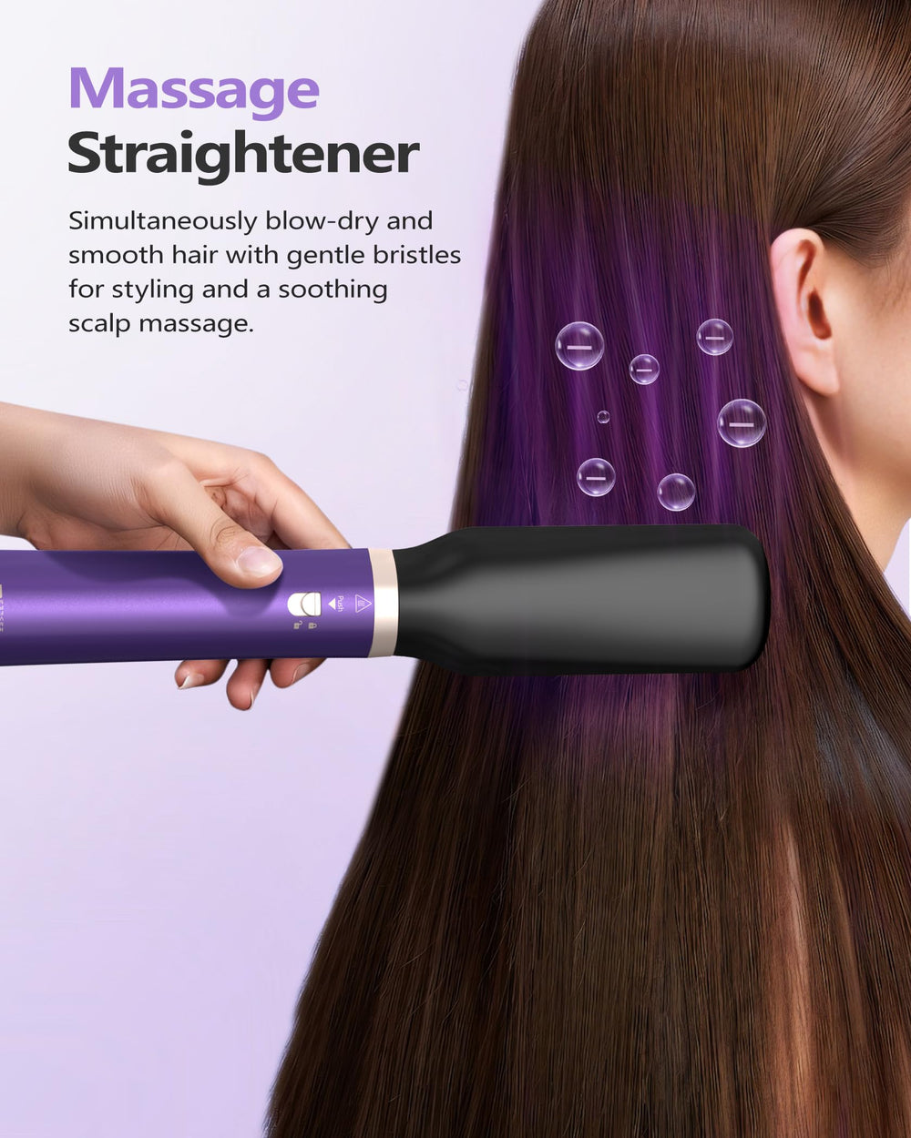 Tasneem three heat settings for all hair types.