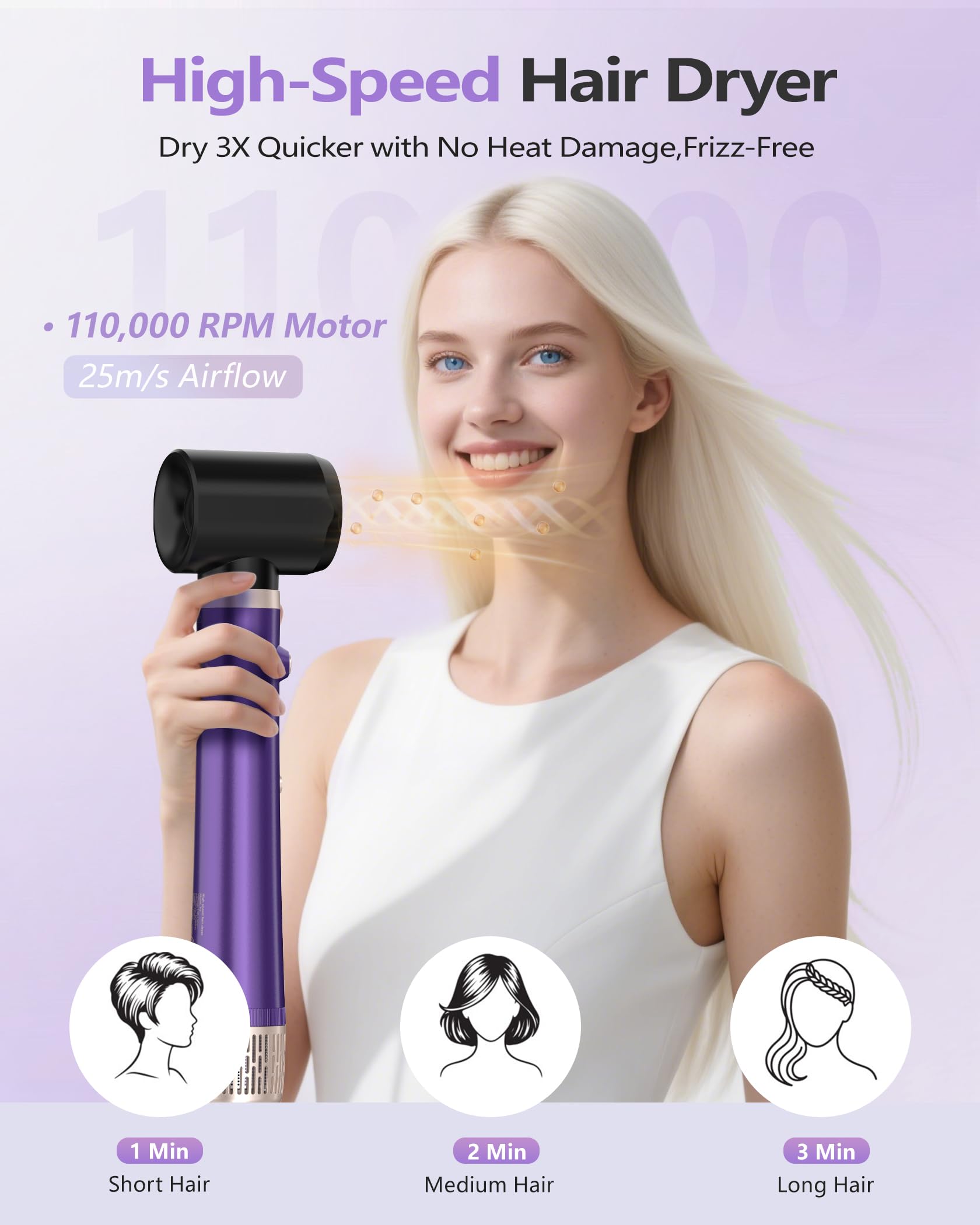 Tasneem ionic technology adds shine and smoothness.