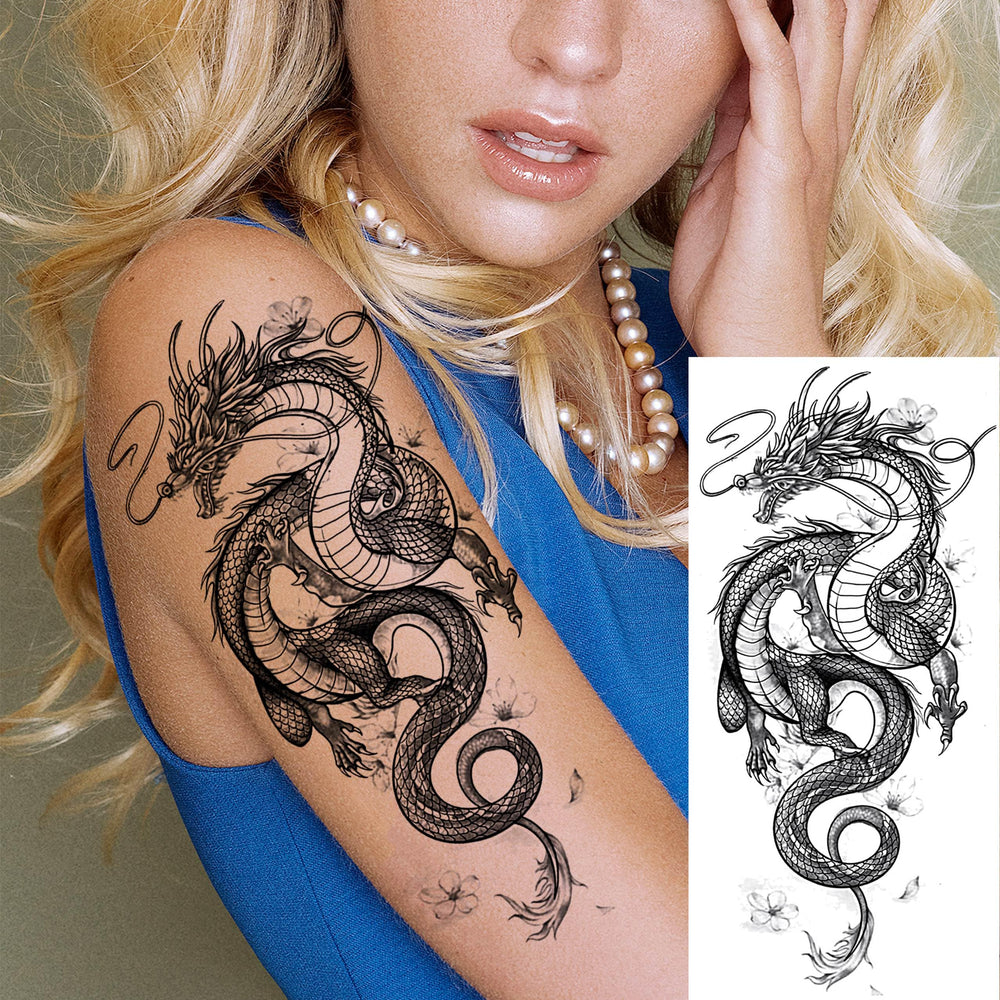 TASROI tatuajes 3D que parecen reales, acabado brillante y color intenso