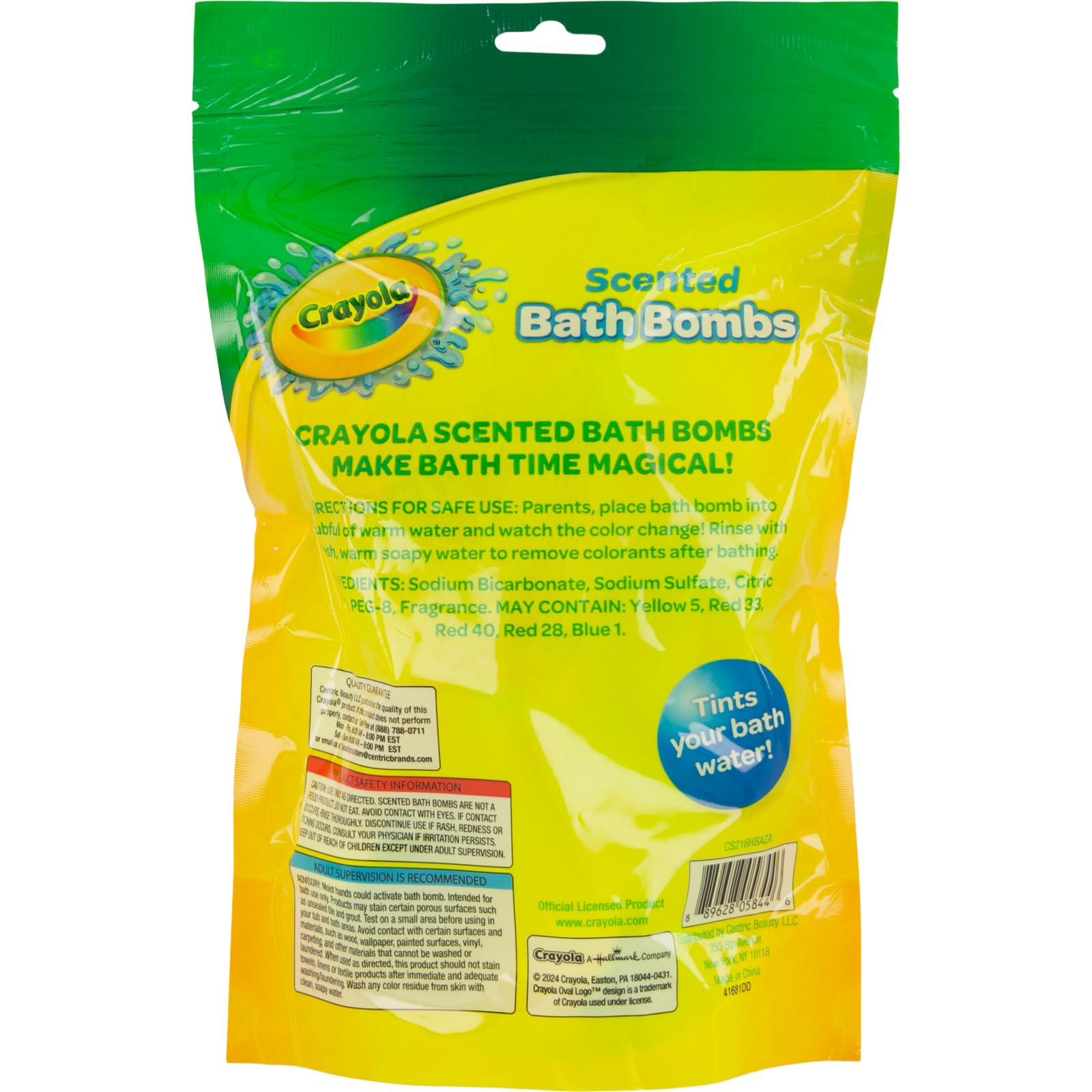 Taste Beauty Crayola bomba de baño aroma-limon-laser para activar los sentidos.